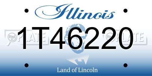 1T46220 Illinois License Plate
