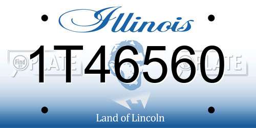 1T46560 Illinois License Plate