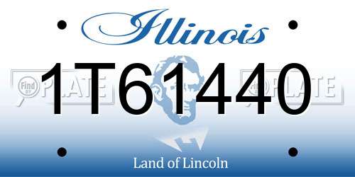 1T61440 Illinois License Plate