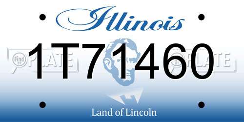 1T71460 Illinois License Plate