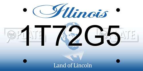 1T72G5 Illinois License Plate