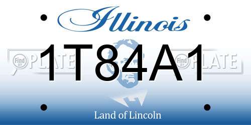 1T84A1 Illinois License Plate
