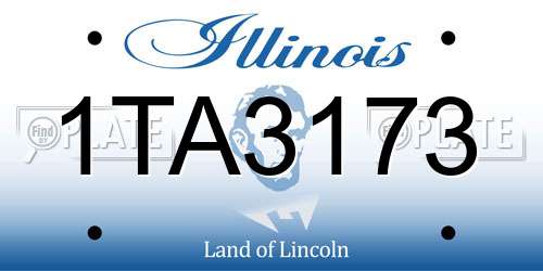 1TA3173 Illinois License Plate