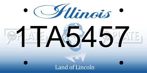 1TA5457 Illinois License Plate