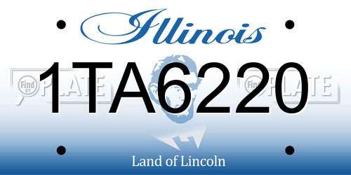 1TA6220 Illinois License Plate