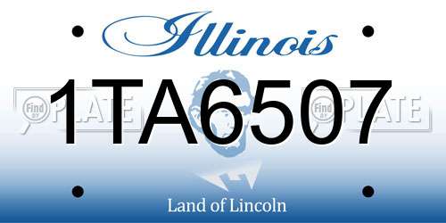 1TA6507 Illinois License Plate