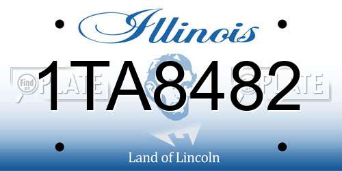 1TA8482 Illinois License Plate
