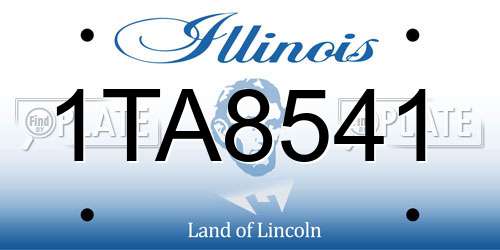 1TA8541 Illinois License Plate