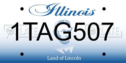 1TAG507 Illinois License Plate