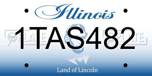 1TAS482 Illinois License Plate