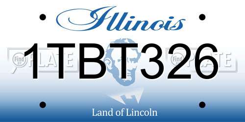 1TBT326 Illinois License Plate