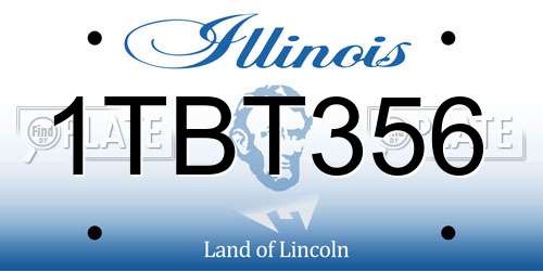 1TBT356 Illinois License Plate