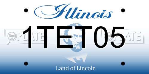 1TET05 Illinois License Plate