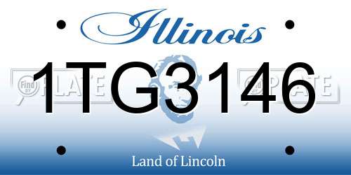 1TG3146 Illinois License Plate