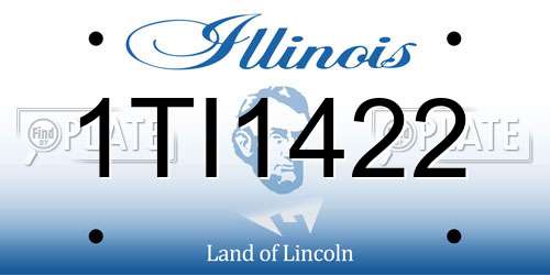 1TI1422 Illinois License Plate