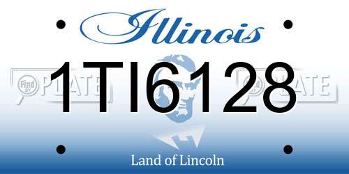 1TI6128 Illinois License Plate
