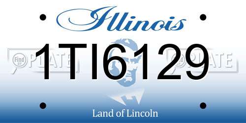 1TI6129 Illinois License Plate