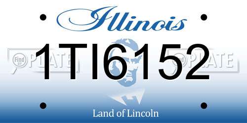 1TI6152 Illinois License Plate