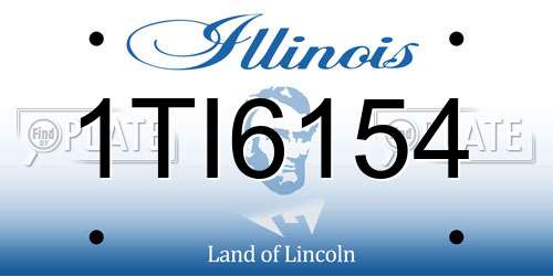 1TI6154 Illinois License Plate