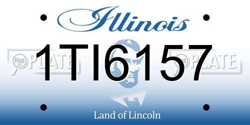 1TI6157 Illinois License Plate