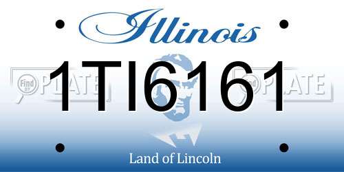 1TI6161 Illinois License Plate