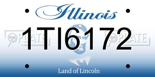 1TI6172 Illinois License Plate