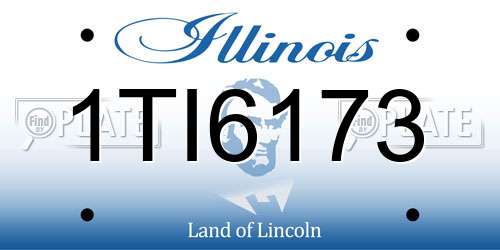 1TI6173 Illinois License Plate