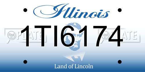 1TI6174 Illinois License Plate