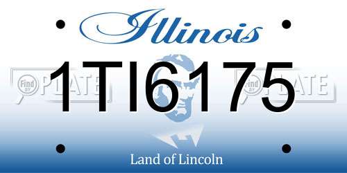1TI6175 Illinois License Plate
