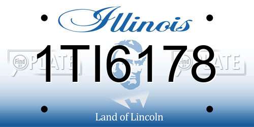 1TI6178 Illinois License Plate