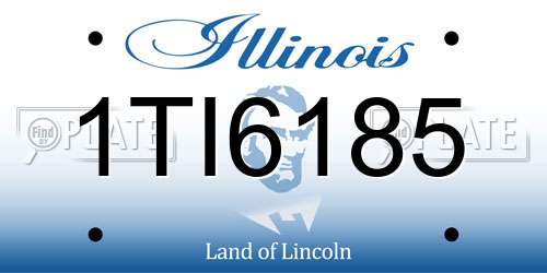 1TI6185 Illinois License Plate