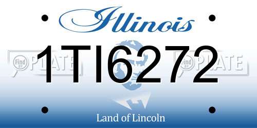1TI6272 Illinois License Plate