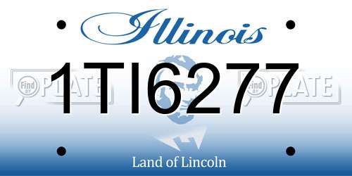 1TI6277 Illinois License Plate