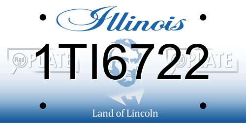 1TI6722 Illinois License Plate