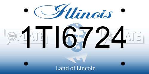 1TI6724 Illinois License Plate