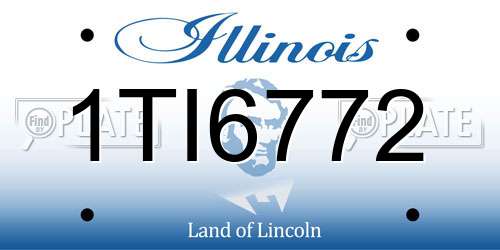 1TI6772 Illinois License Plate