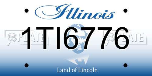 1TI6776 Illinois License Plate