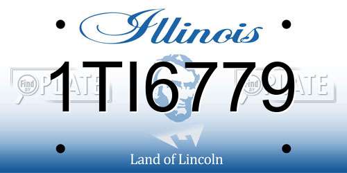 1TI6779 Illinois License Plate