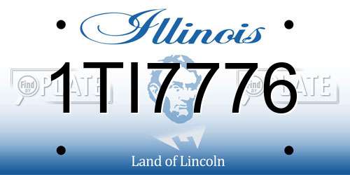 1TI7776 Illinois License Plate