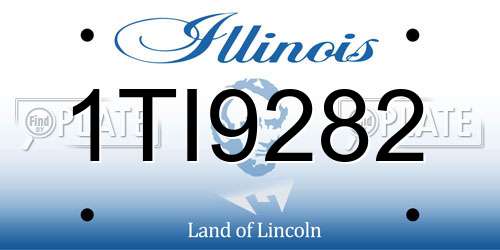 1TI9282 Illinois License Plate