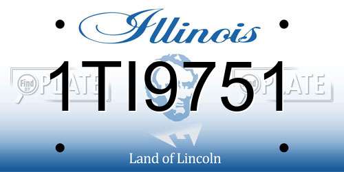 1TI9751 Illinois License Plate
