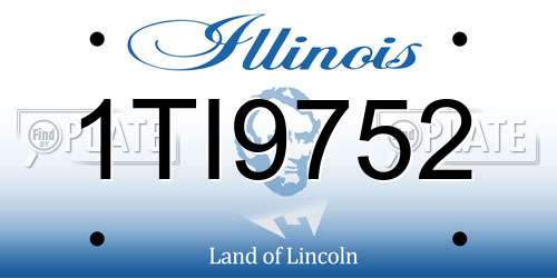 1TI9752 Illinois License Plate