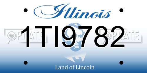 1TI9782 Illinois License Plate