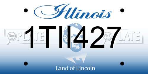 1TII427 Illinois License Plate