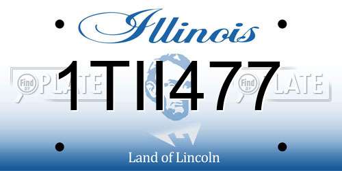1TII477 Illinois License Plate