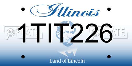 1TIT226 Illinois License Plate