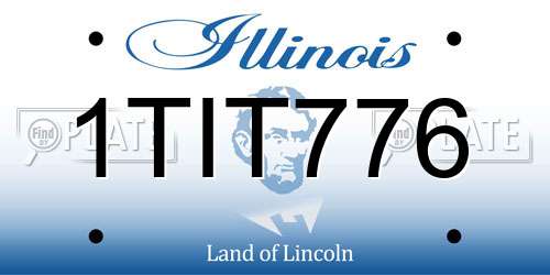 1TIT776 Illinois License Plate