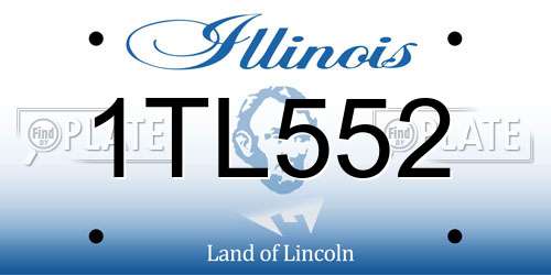 1TL552 Illinois License Plate