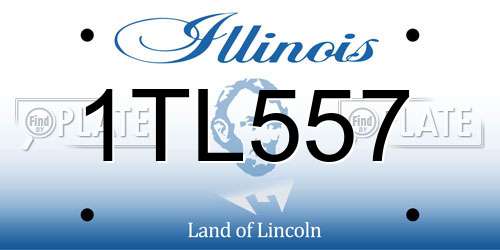 1TL557 Illinois License Plate