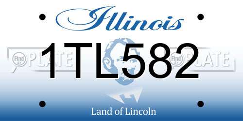 1TL582 Illinois License Plate